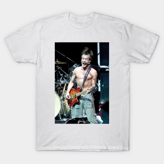 Eddie VanHalen Photograph T-Shirt by Concert Photos